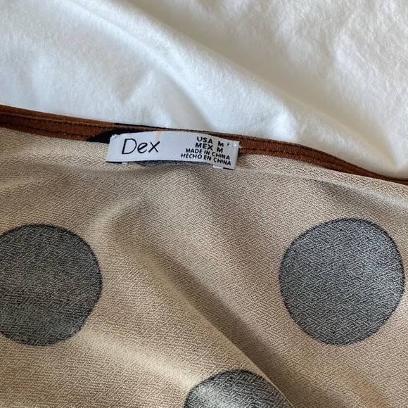 Brown and black polka dot dress - Picture 8 of 8